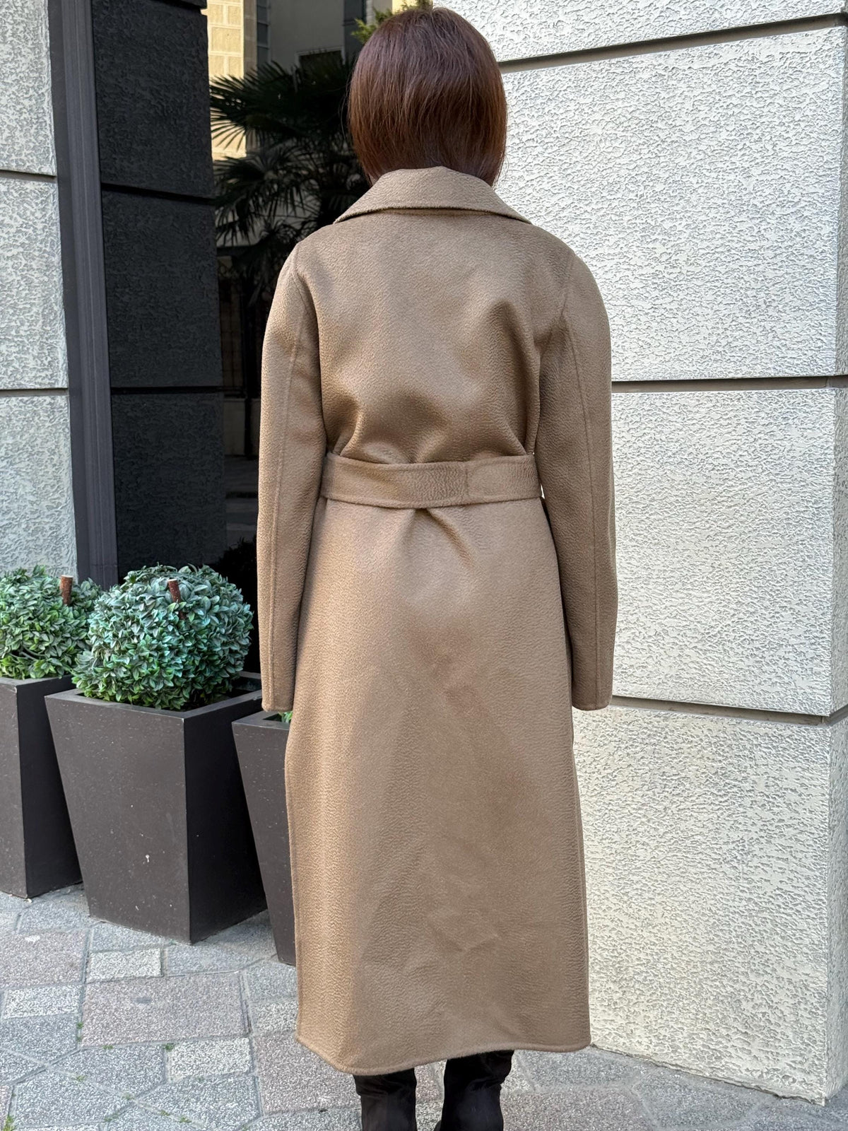 Women’s Mause Long Zibellino Alpaca Coat, Handmade Luxury Virgin Wool Jacket