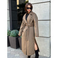 Women’s Mause Long Zibellino Alpaca Coat, Handmade Luxury Virgin Wool Jacket