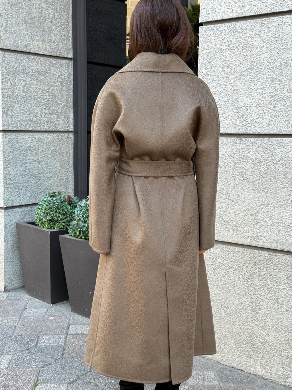 Women’s Mause Long Zibellino Alpaca Coat, Handmade Luxury Virgin Wool Jacket