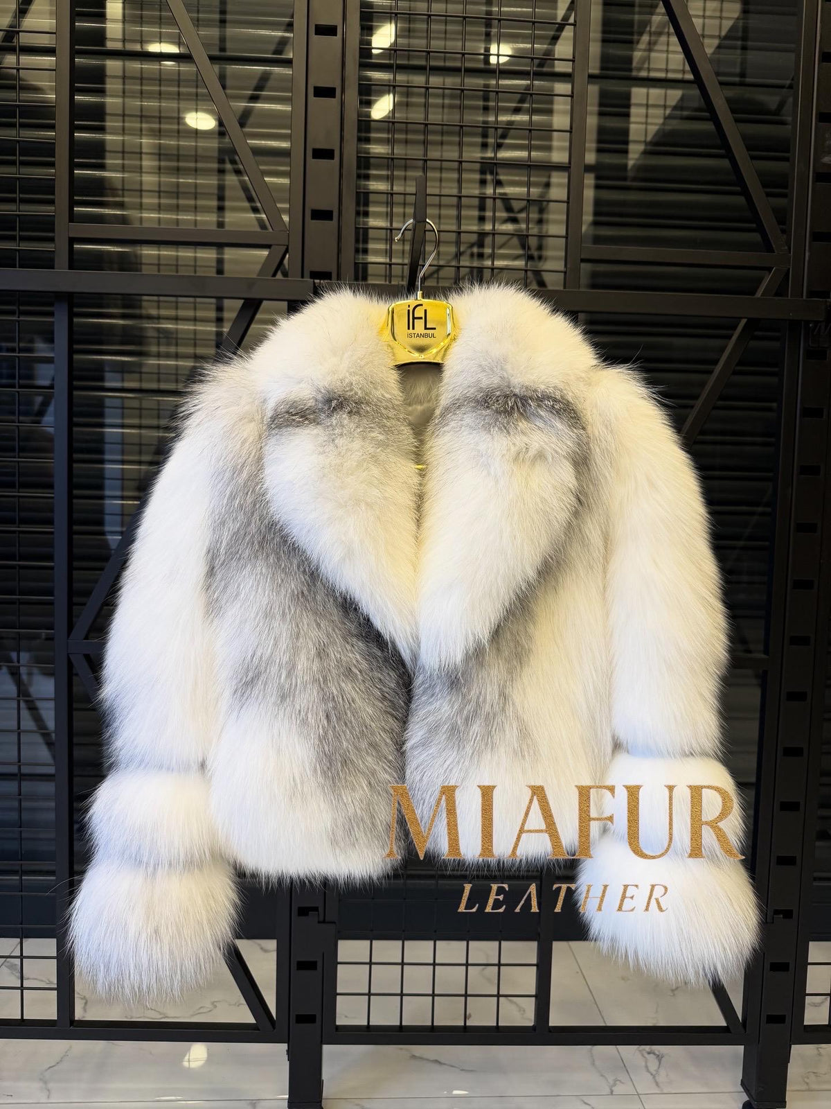 White Fox Fur Coat Women | Handmade Luxury Real Full Skin Fox Fur Jacket | Plus size Short Fluffy Winter Outerwear | Elegant Gift for Her