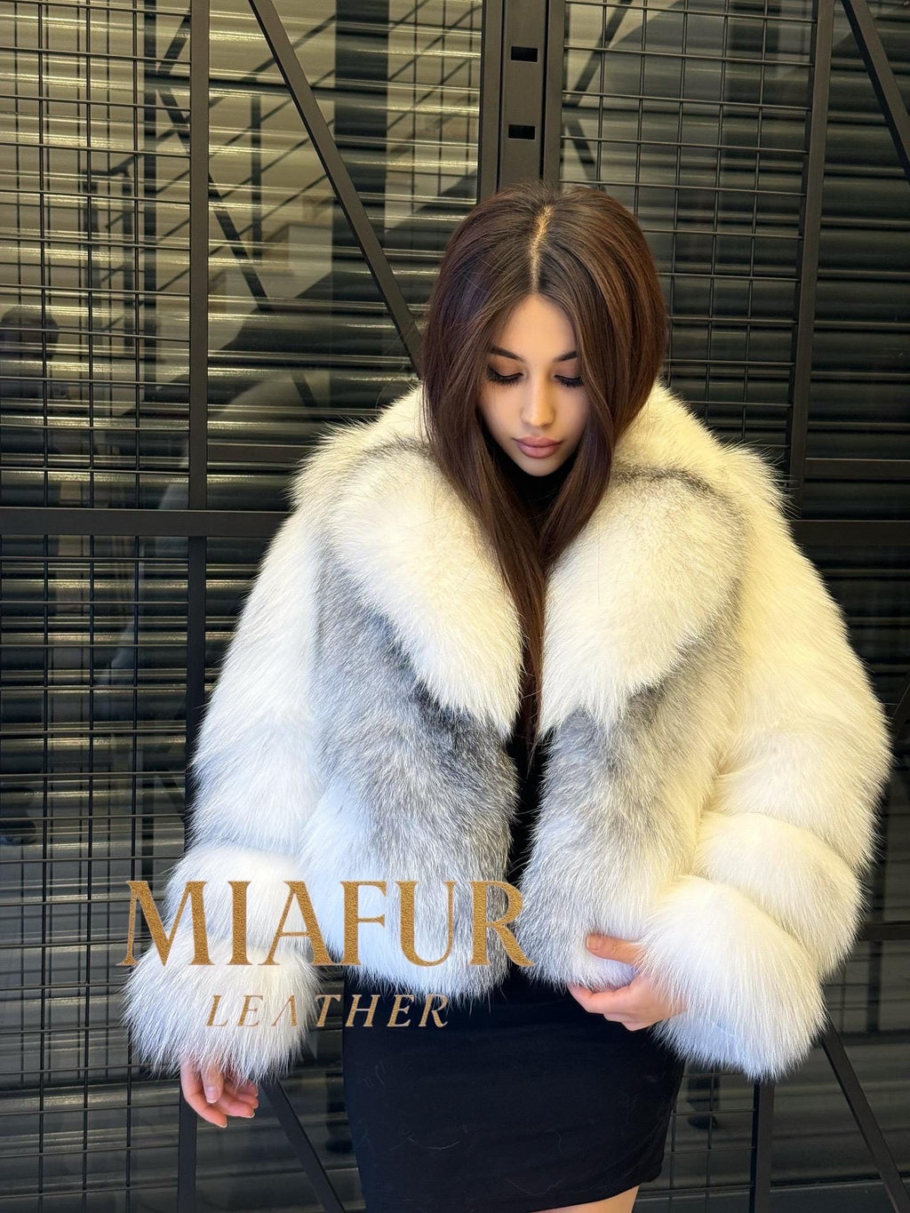 White Fox Fur Coat Women | Handmade Luxury Real Full Skin Fox Fur Jacket | Plus size Short Fluffy Winter Outerwear | Elegant Gift for Her