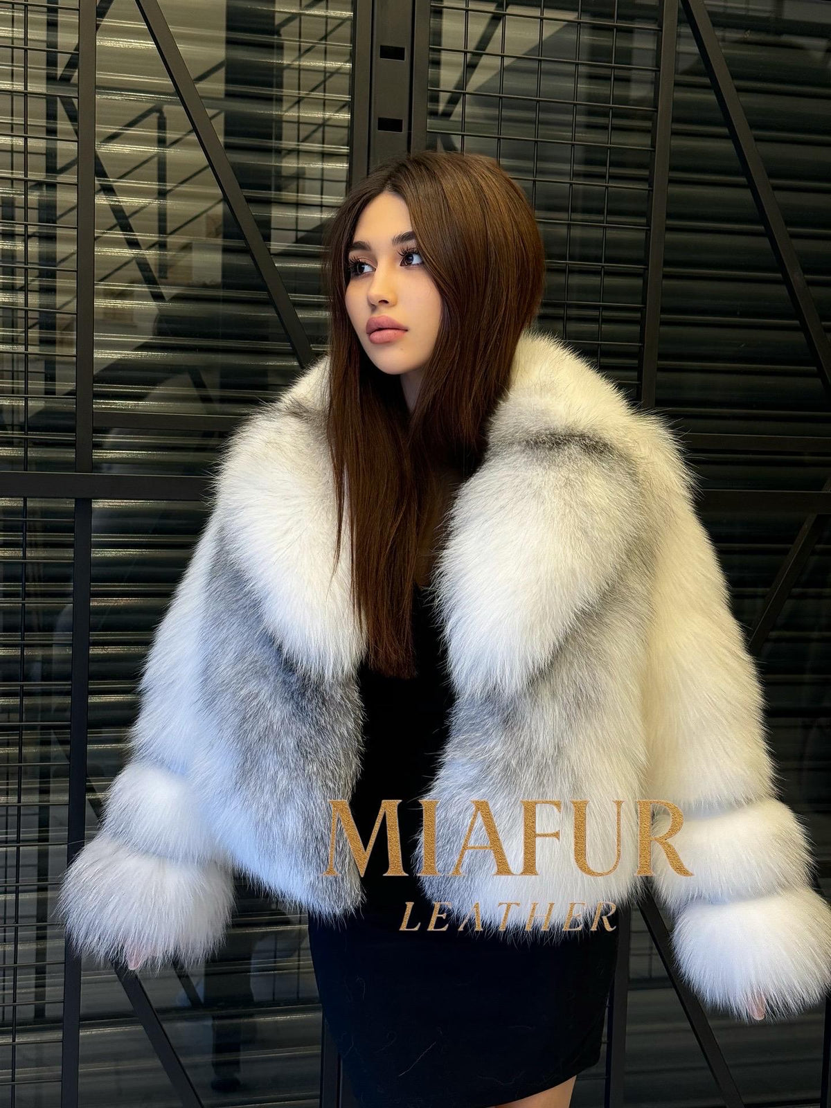 White Fox Fur Coat Women | Handmade Luxury Real Full Skin Fox Fur Jacket | Plus size Short Fluffy Winter Outerwear | Elegant Gift for Her
