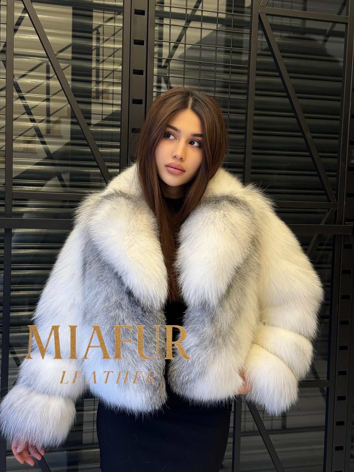White Fox Fur Coat Women | Handmade Luxury Real Full Skin Fox Fur Jacket | Plus size Short Fluffy Winter Outerwear | Elegant Gift for Her