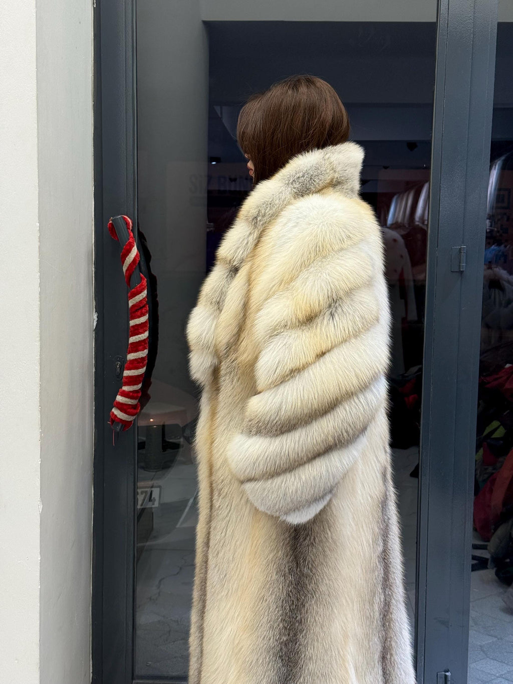 Luxury Long Gold Fox Fur Coat, Unisex Fox Fur Jacket, Men Fox Fur Coat,- Premium Women Fox Fur Jacket