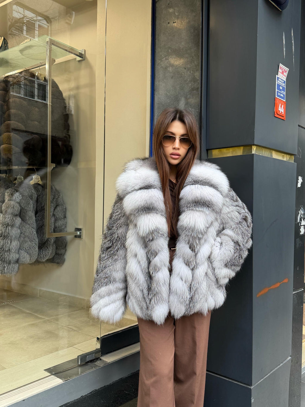 Women’s White Arctic Fox Fur Jacket - Luxury Fur Winter Coat