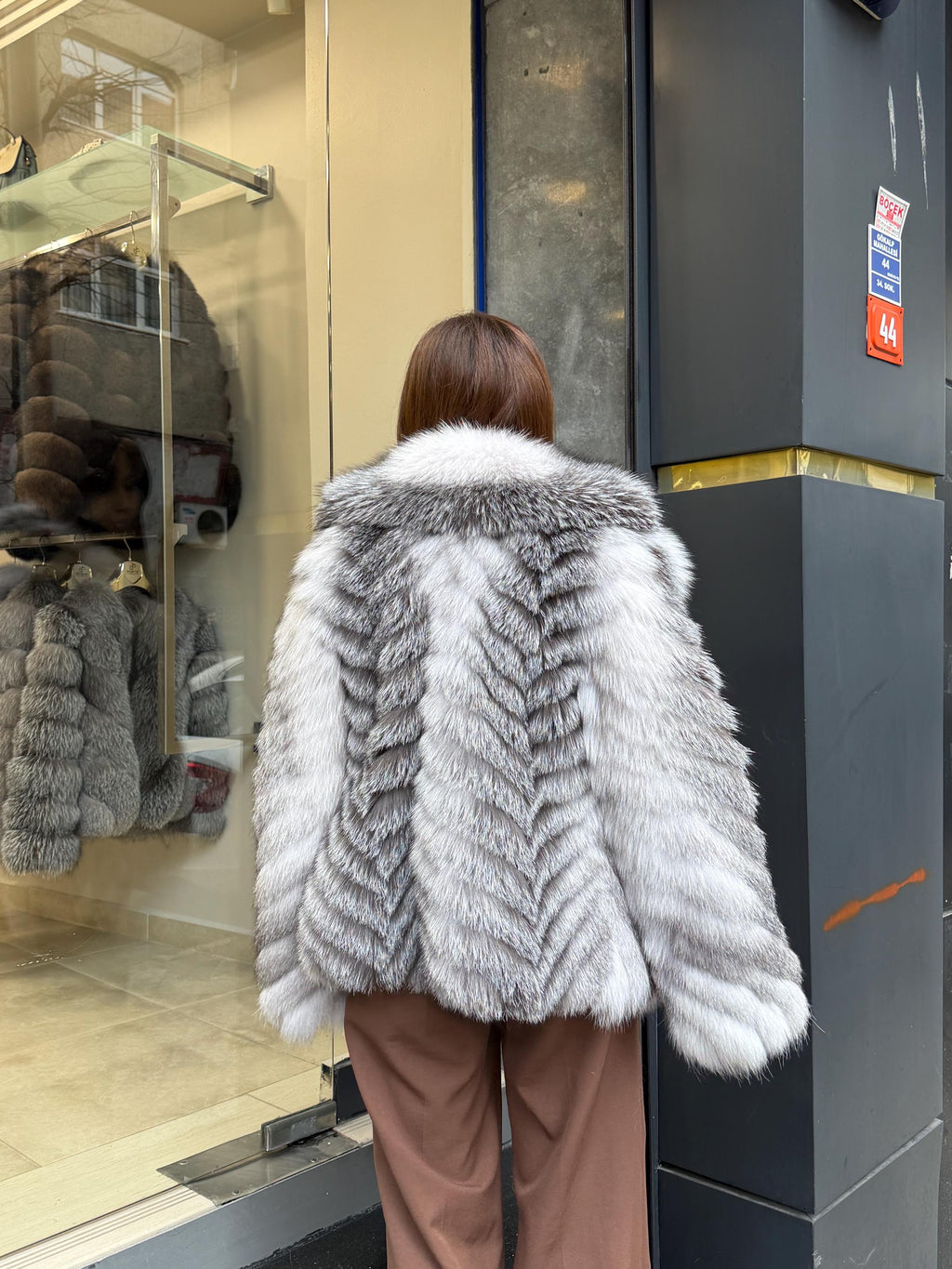 Women’s White Arctic Fox Fur Jacket - Luxury Fur Winter Coat